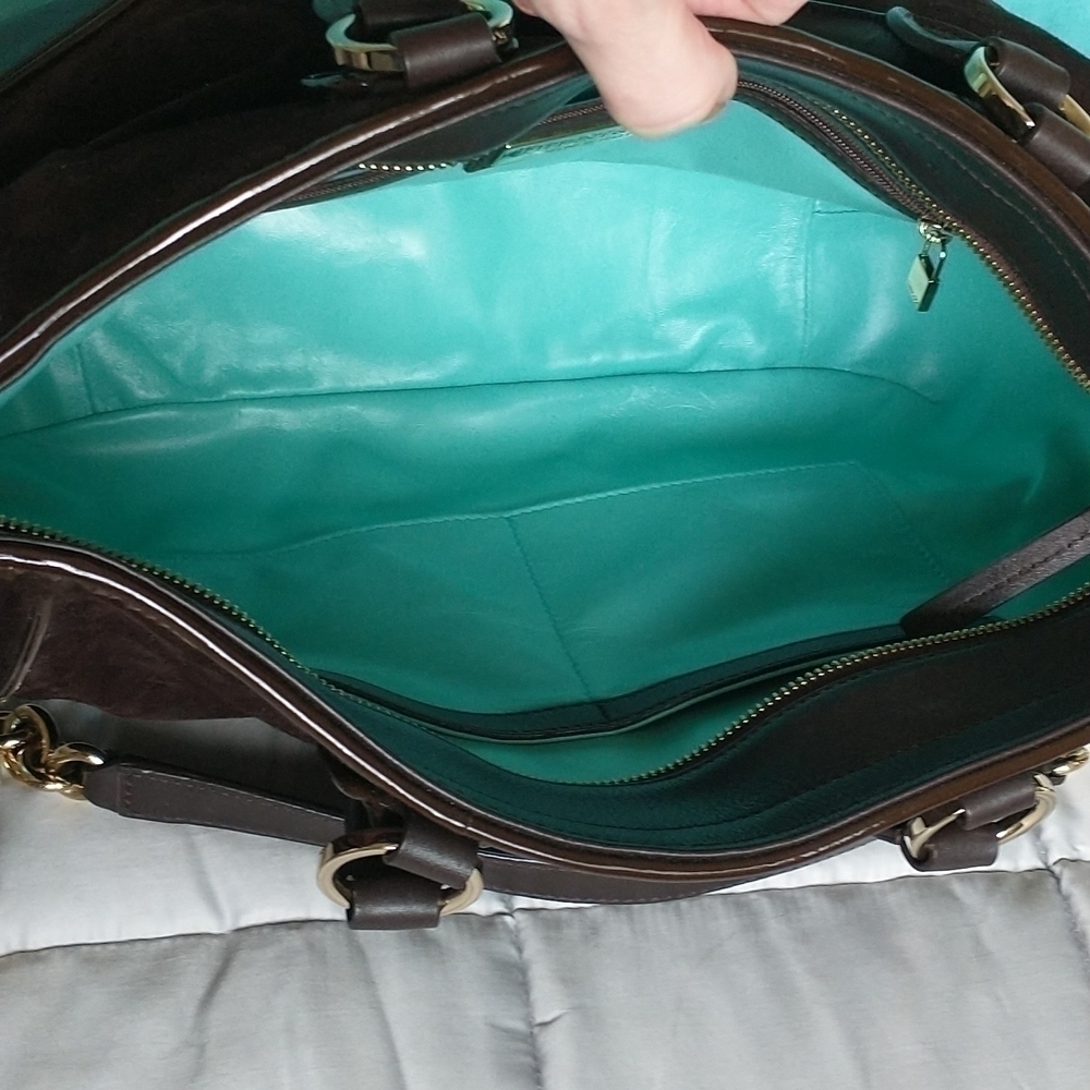 TIFFANY & Co Italian Leather & Suede Handbag - Picture 6 of 12